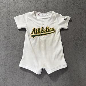 Oakland Athletics MLB Baby Jersey Romper 12 Infant